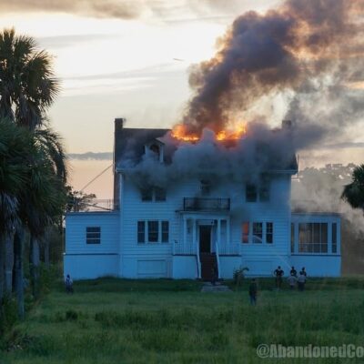 Fire Destroys Huston House at Butler Plantation in Darien